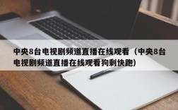 中央8台电视剧频道直播在线观看（中央8台电视剧频道直播在线观看狗剩快跑）