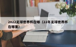 2022足球世界杯在哪（22年足球世界杯在哪里）