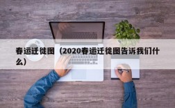 春运迁徙图（2020春运迁徙图告诉我们什么）